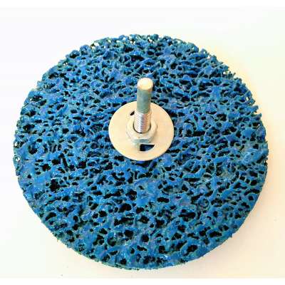 Round Hook and Loop Backing Disc 2 Inch Car Polishing Pads Used with Polishing Tools Yellow Customize OEM Color Thread Weight