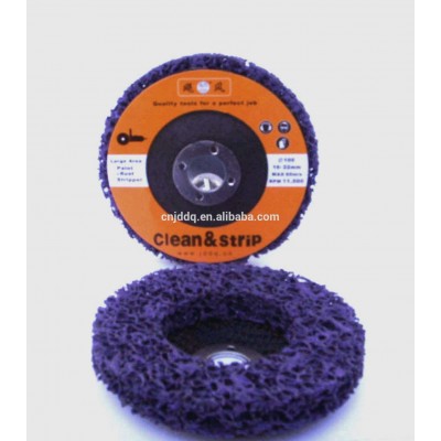 Poly strip it abrasive disc with fiberglass backing, purple 100mm