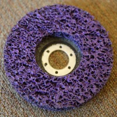 180mm Purple strip disc with fibreglass backing