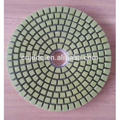 6 Inch Diamond wet polishing pad for concrete floors, flexible floor polishing pad