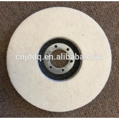 Wool buffing pads, wool polishing disc with fiberglass backing