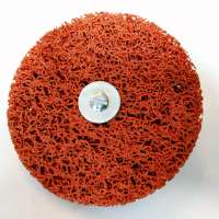 Abrasivetools Fiber Polishing Pads of Stainless Steel Copper Aluminum and Other Metal and Grinding Wheel Cutting Disc Red Type