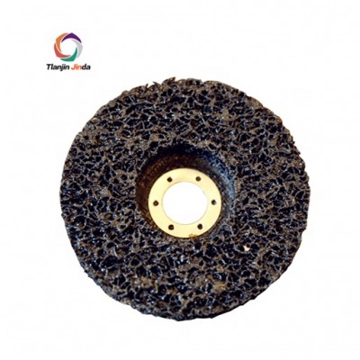 Clean and strip abrasive disc with fiberglass backing 115mm black color